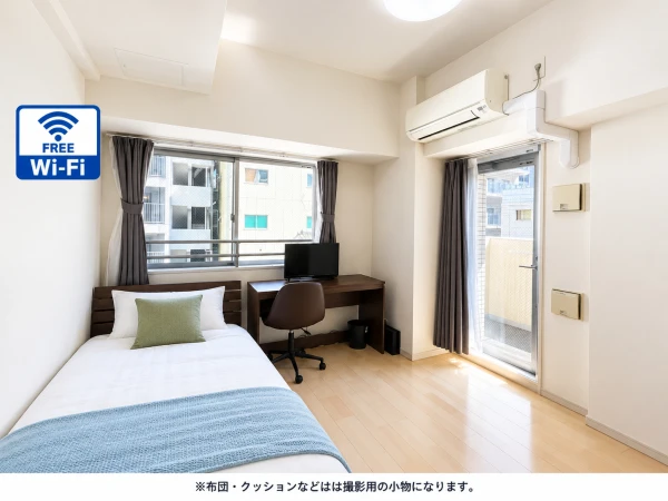 【大阪メトロ 谷町四丁目 徒歩６分】SステイAD大阪城グラシア｜Wi-Fi無料｜オートロック付き分譲マンション｜1K・シングルベッドの物件画像
