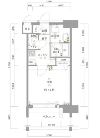 さくらす空港前16【築浅デザイナーズ・独立洗面脱衣所】1の物件画像